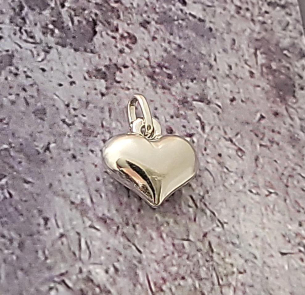 Sterling Puffed Heart
