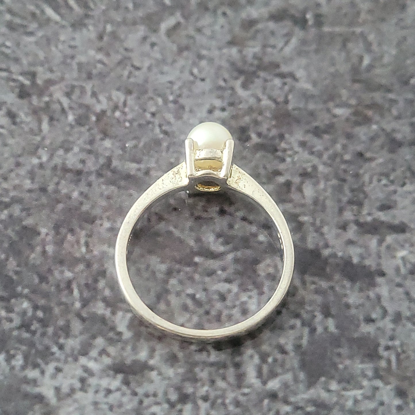 Sterling and Pearl Ring