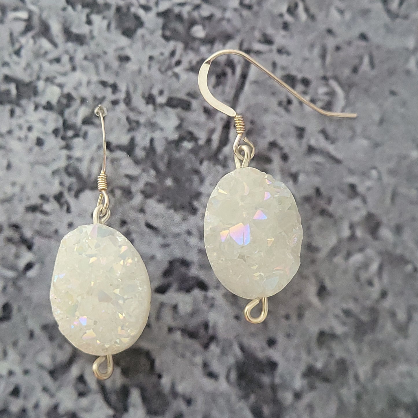 Sterling Druzy Earrings