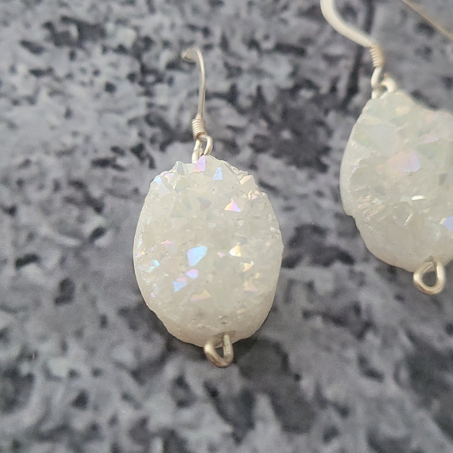 Sterling Druzy Earrings