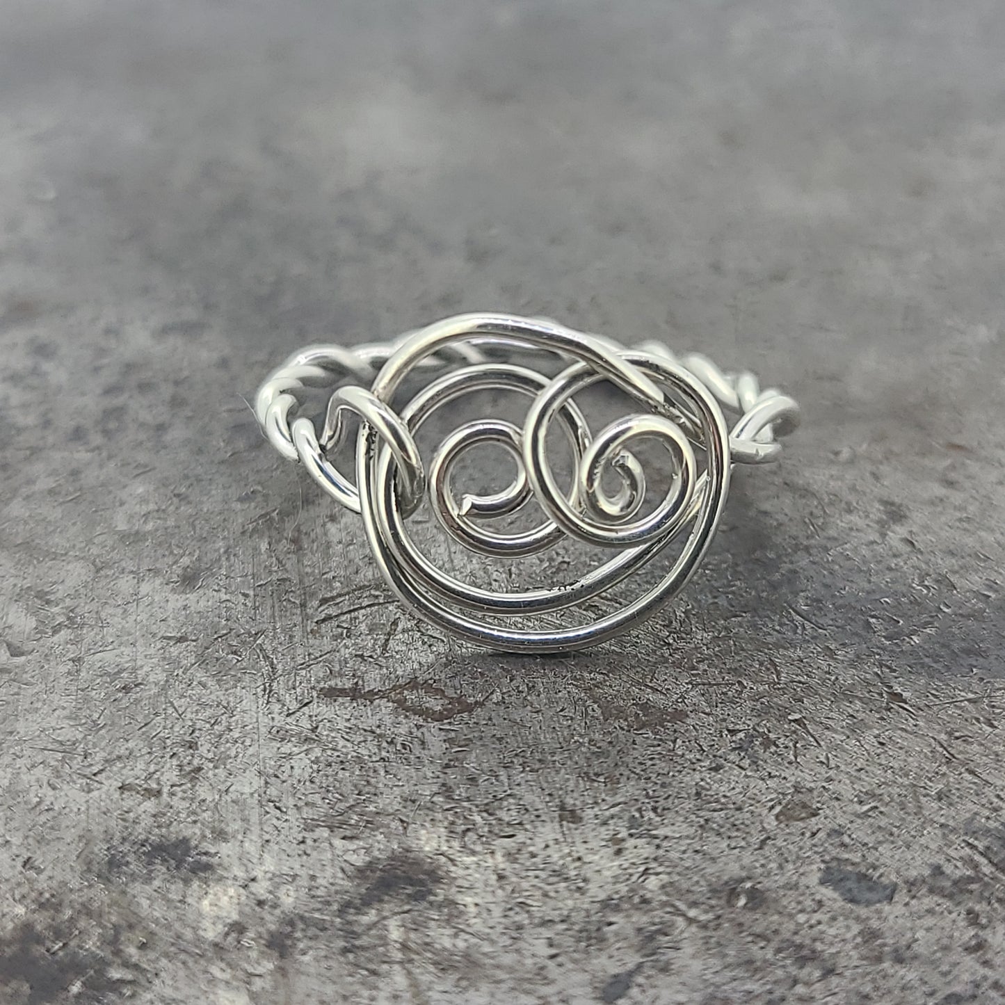 Handmade Spiral Design Ring
