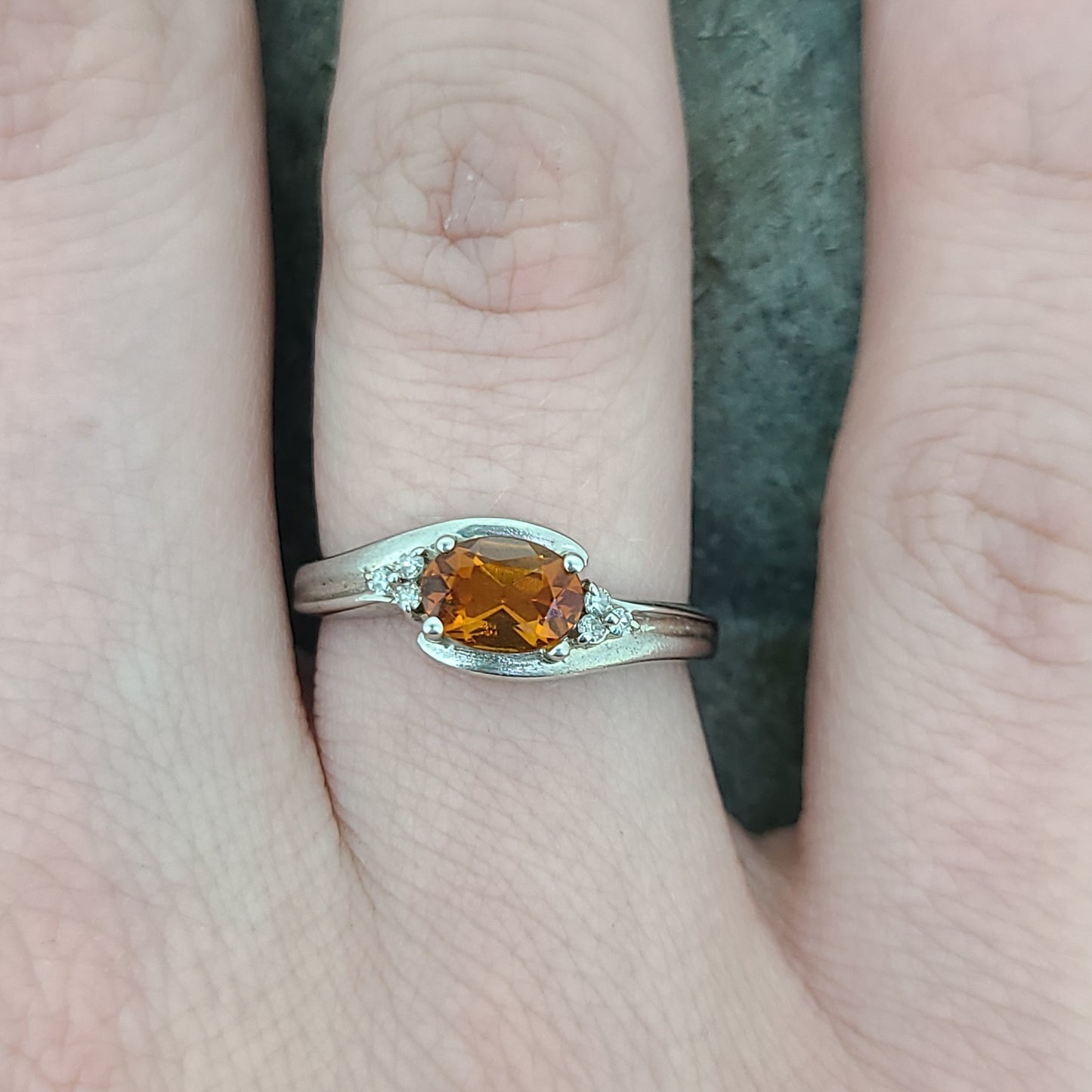 Oval Citrine Ring