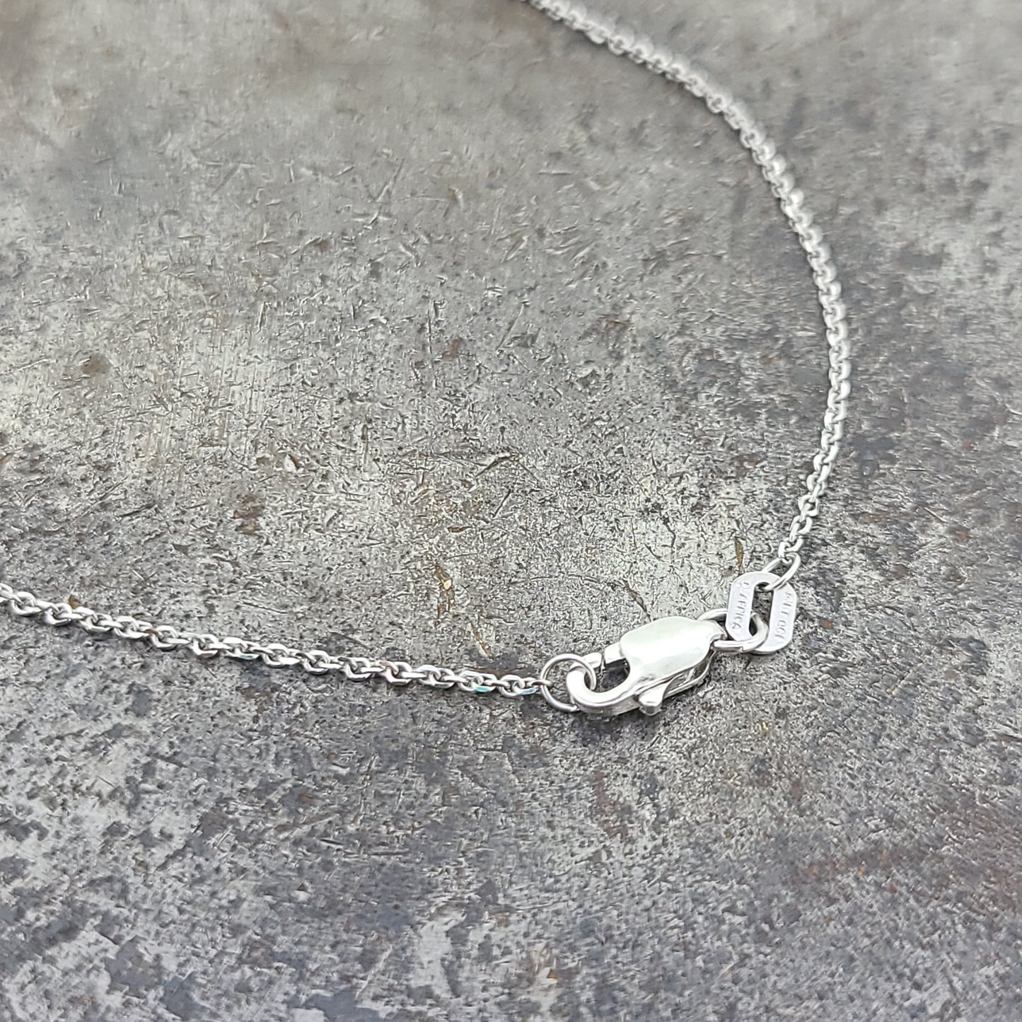 18" White Gold Cable Chain