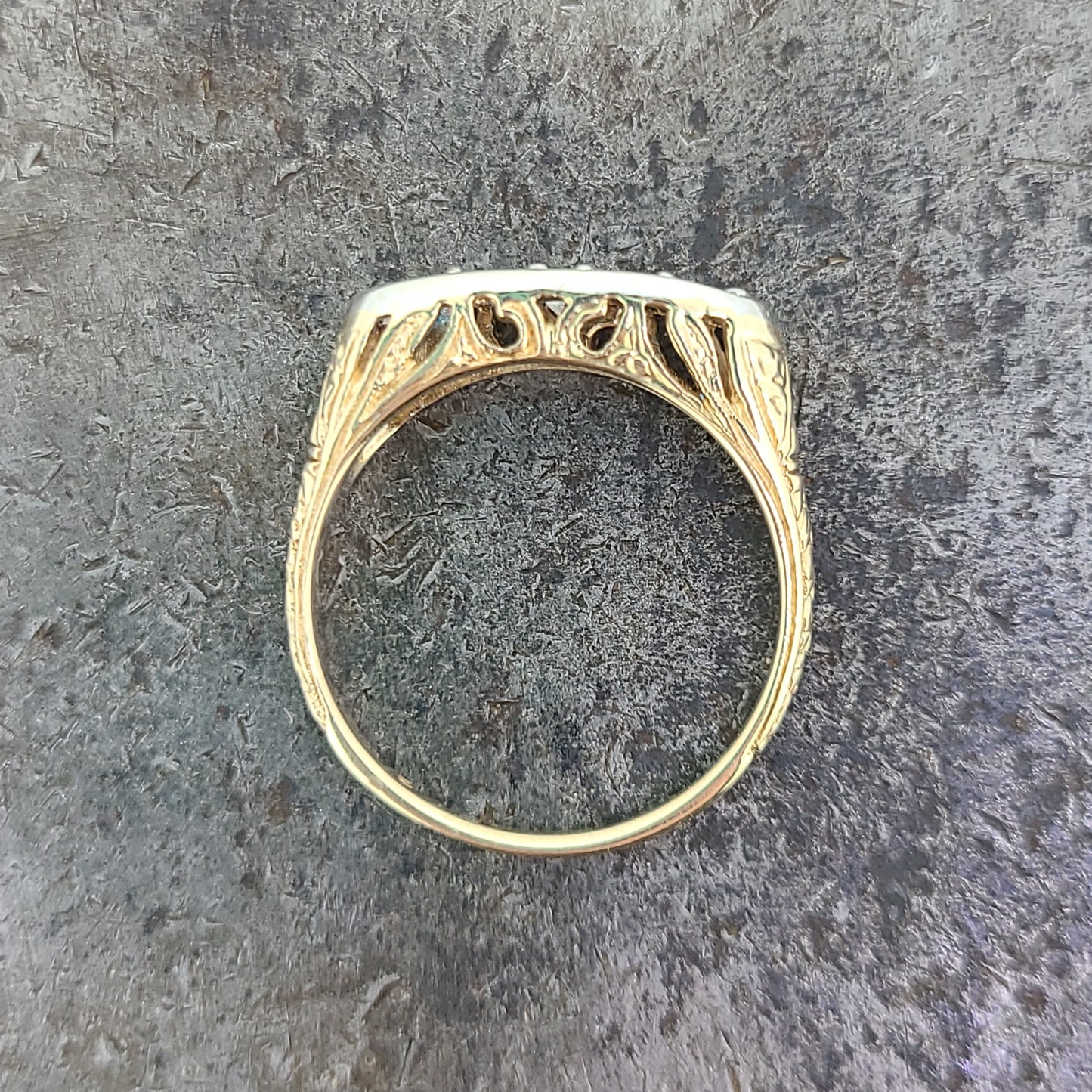 Edwardian 3 Stone Ring