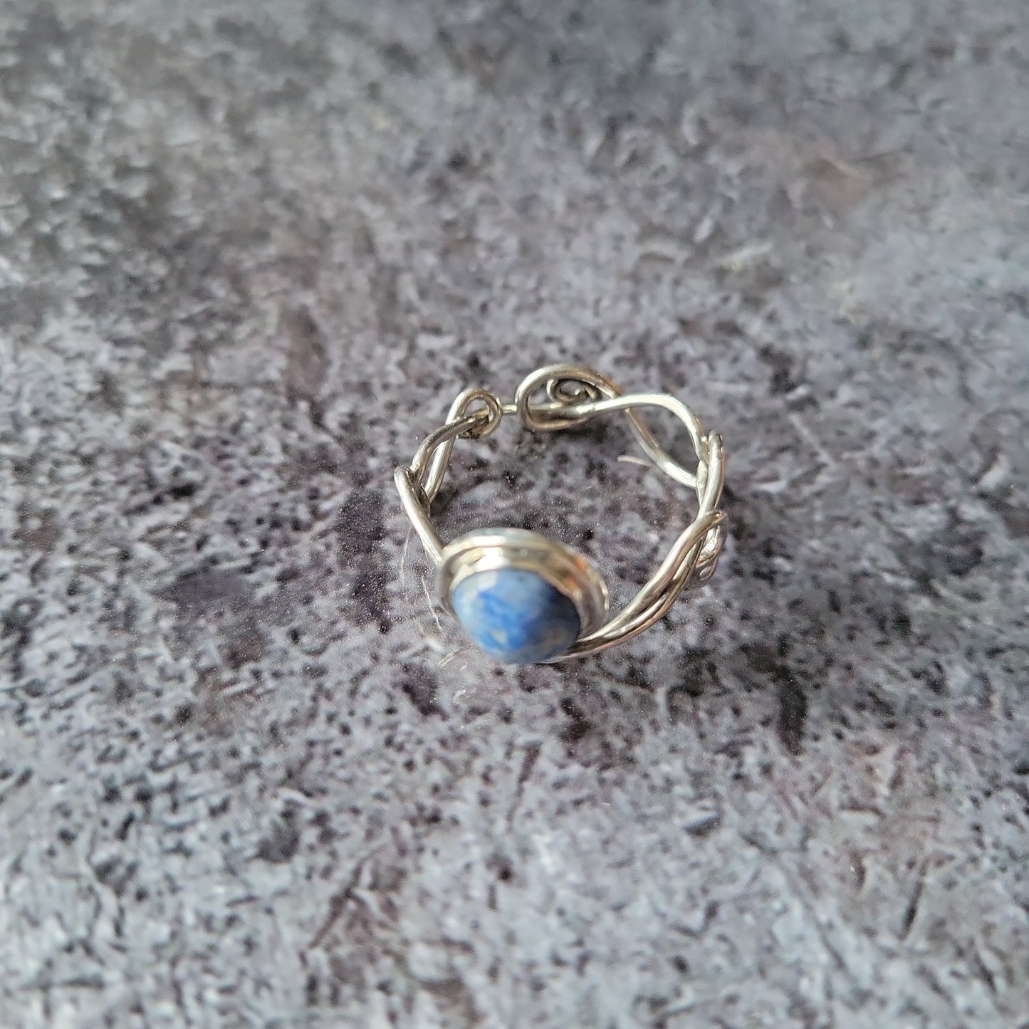 Handmade Sterling and Sodalite Ring