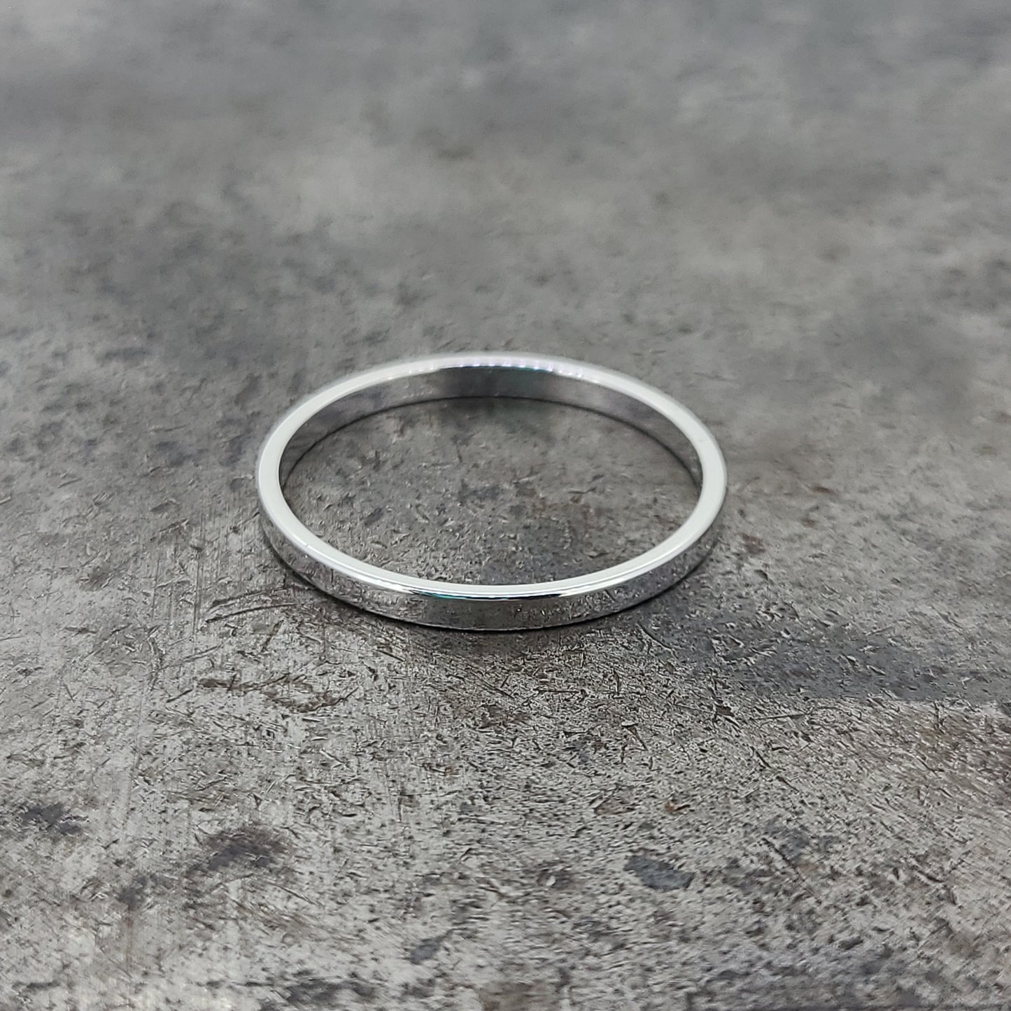 Men's White Gold Wedding Band