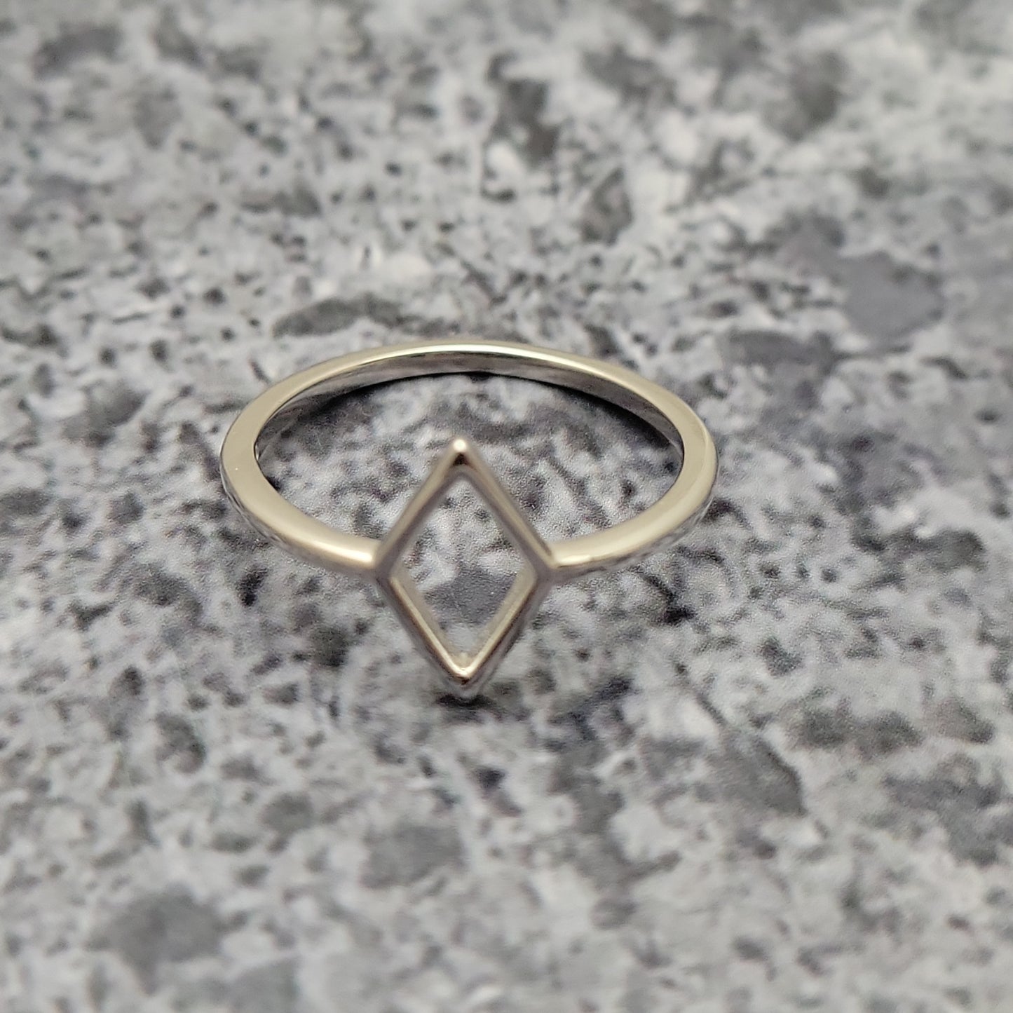 Sterling Diamond Shape Ring