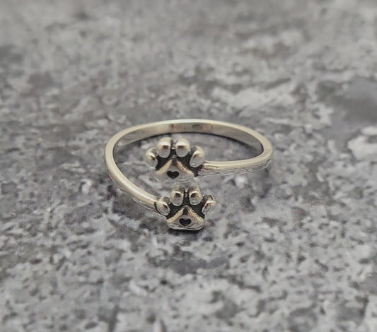 Paws & Hearts Adjustable Ring