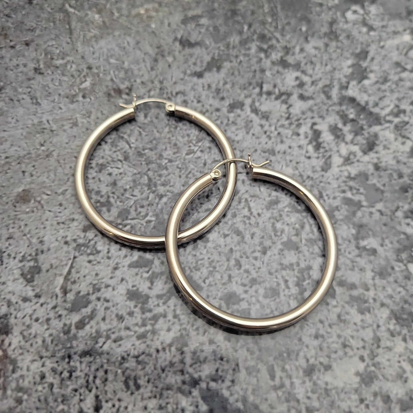 40mm Sterling Hoop Earring