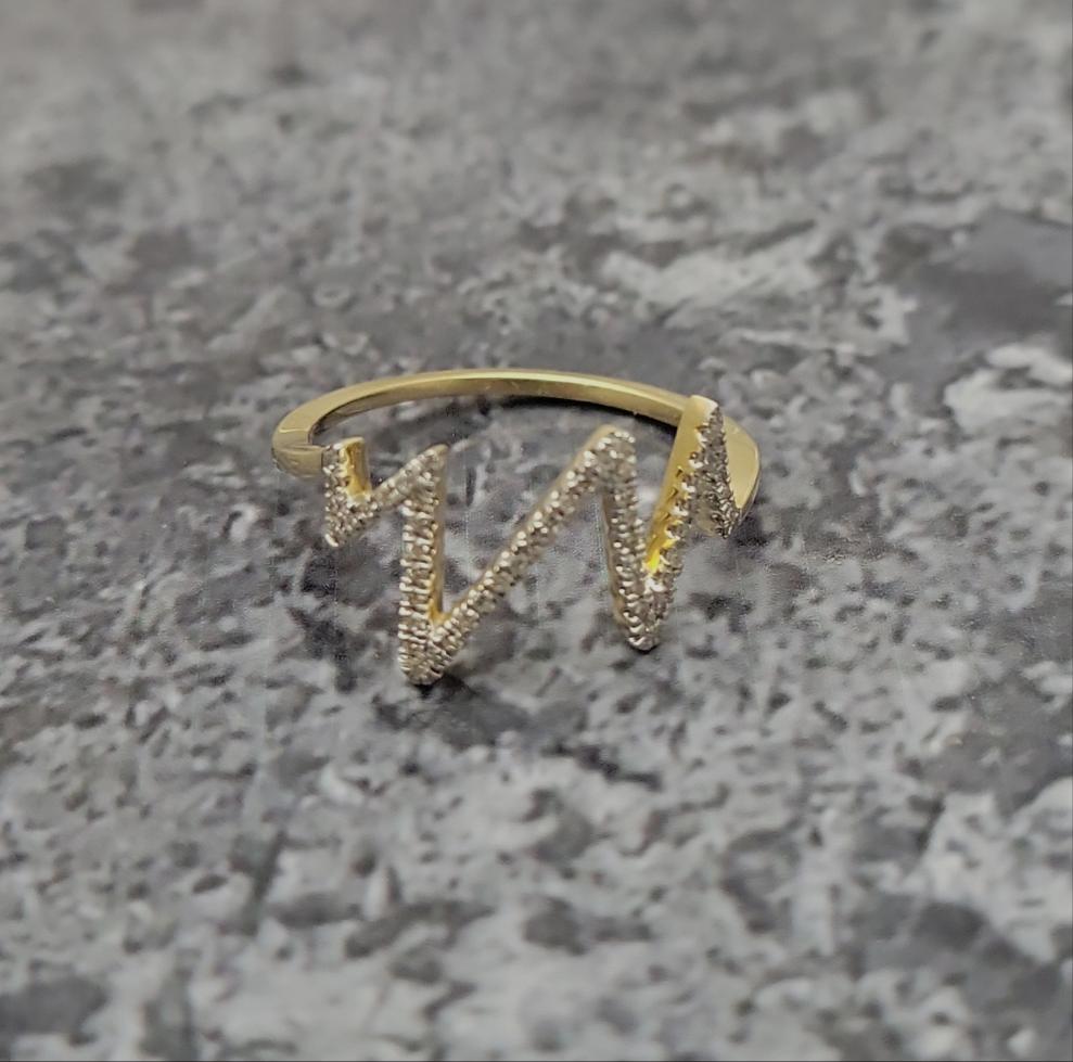 Zig Zag Diamond Ring