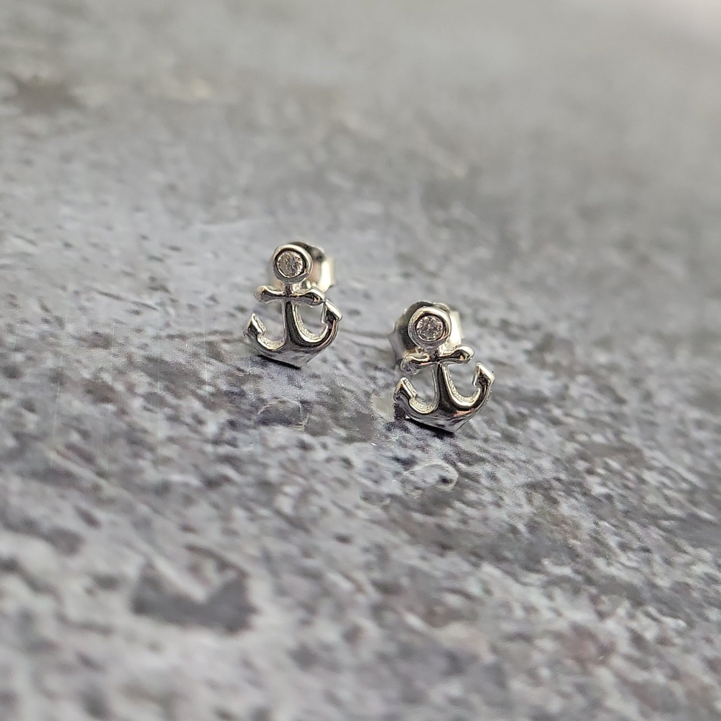 Anchor Stud Earrings