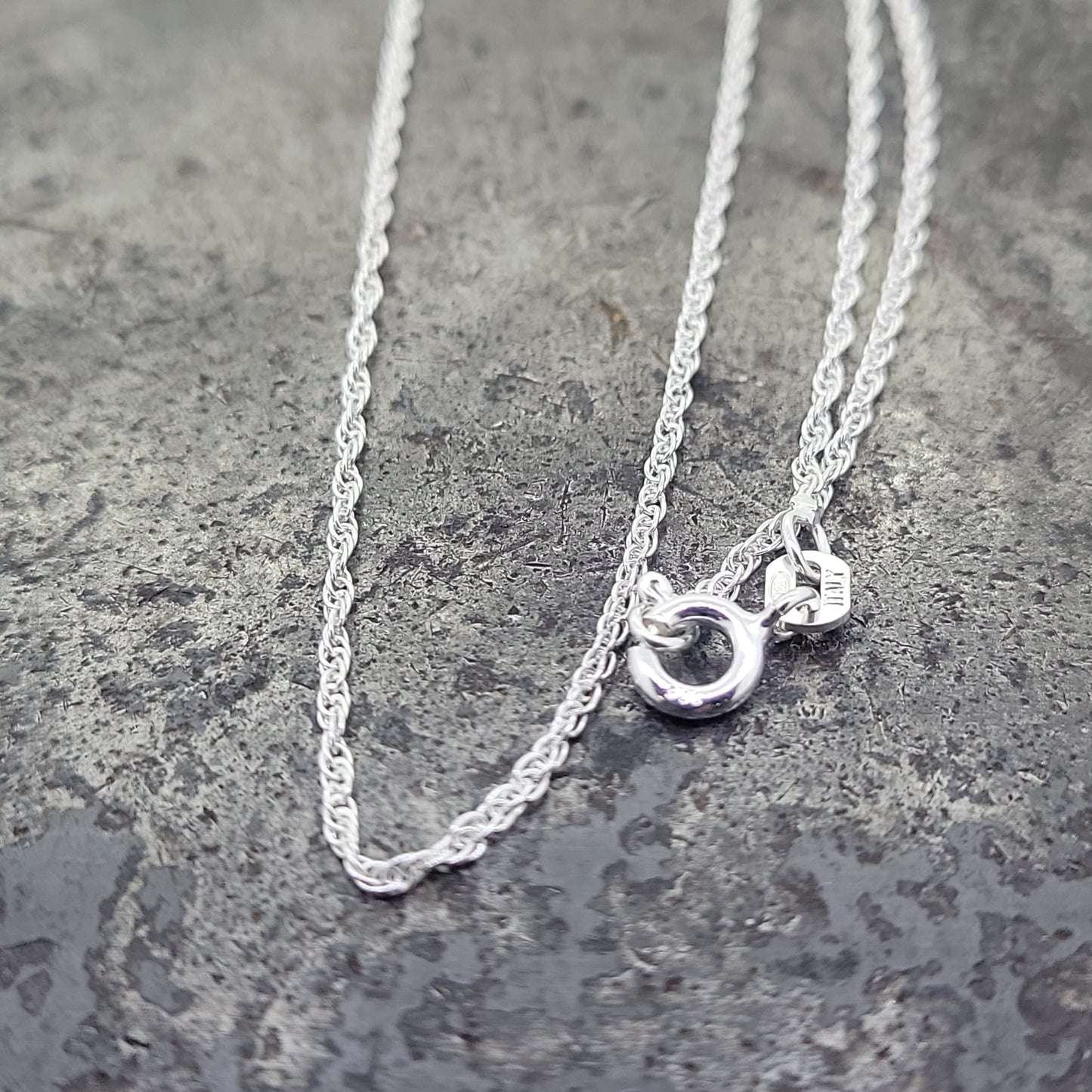 20" Silver Loose Rope Chain