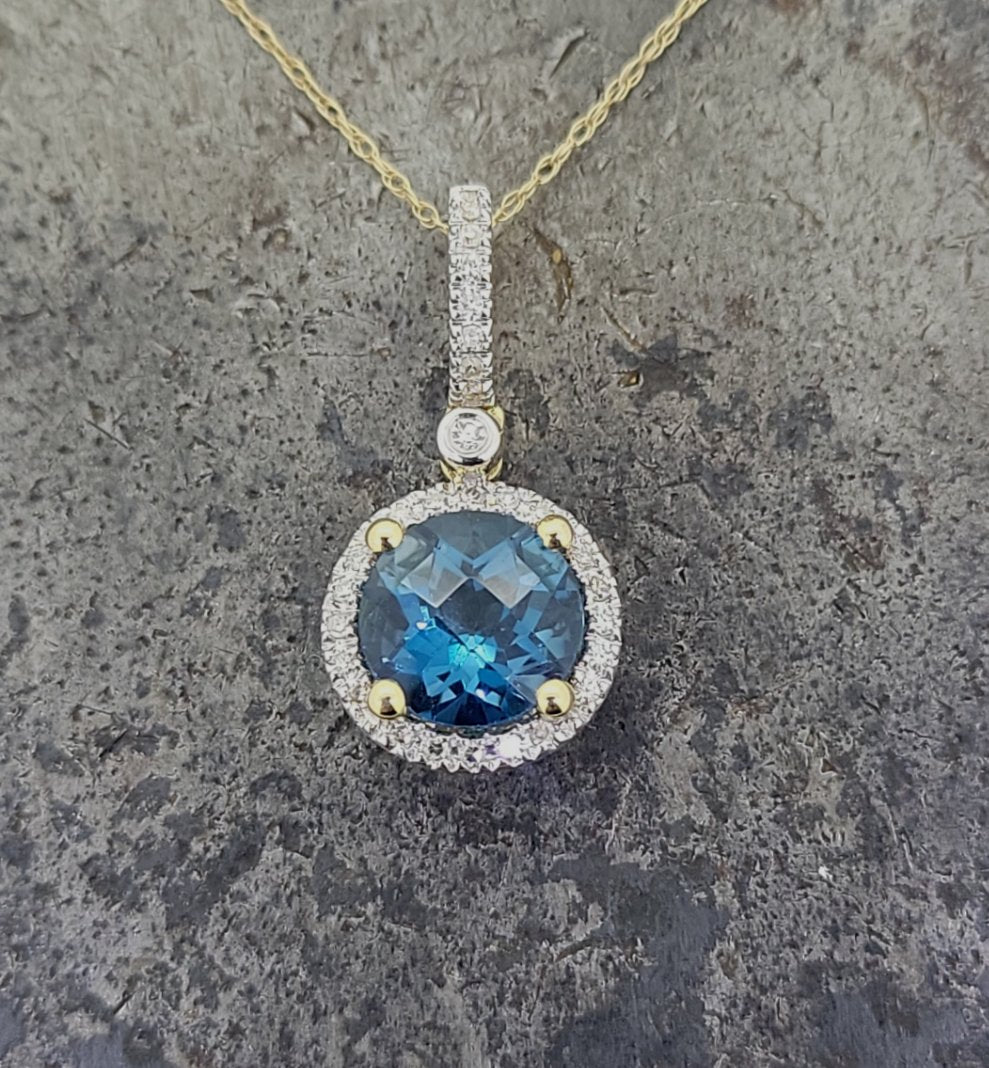 London Blue Topaz Necklace