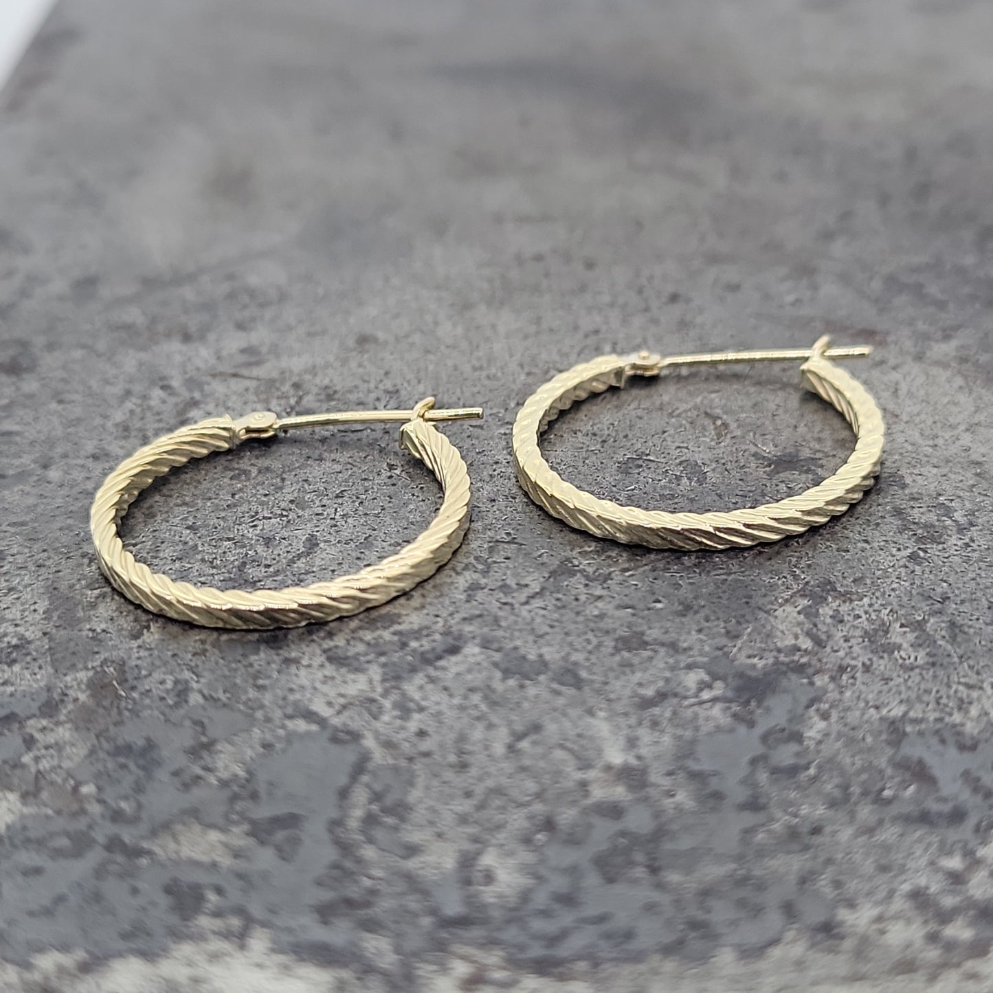 Yellow Gold Hoop Earring