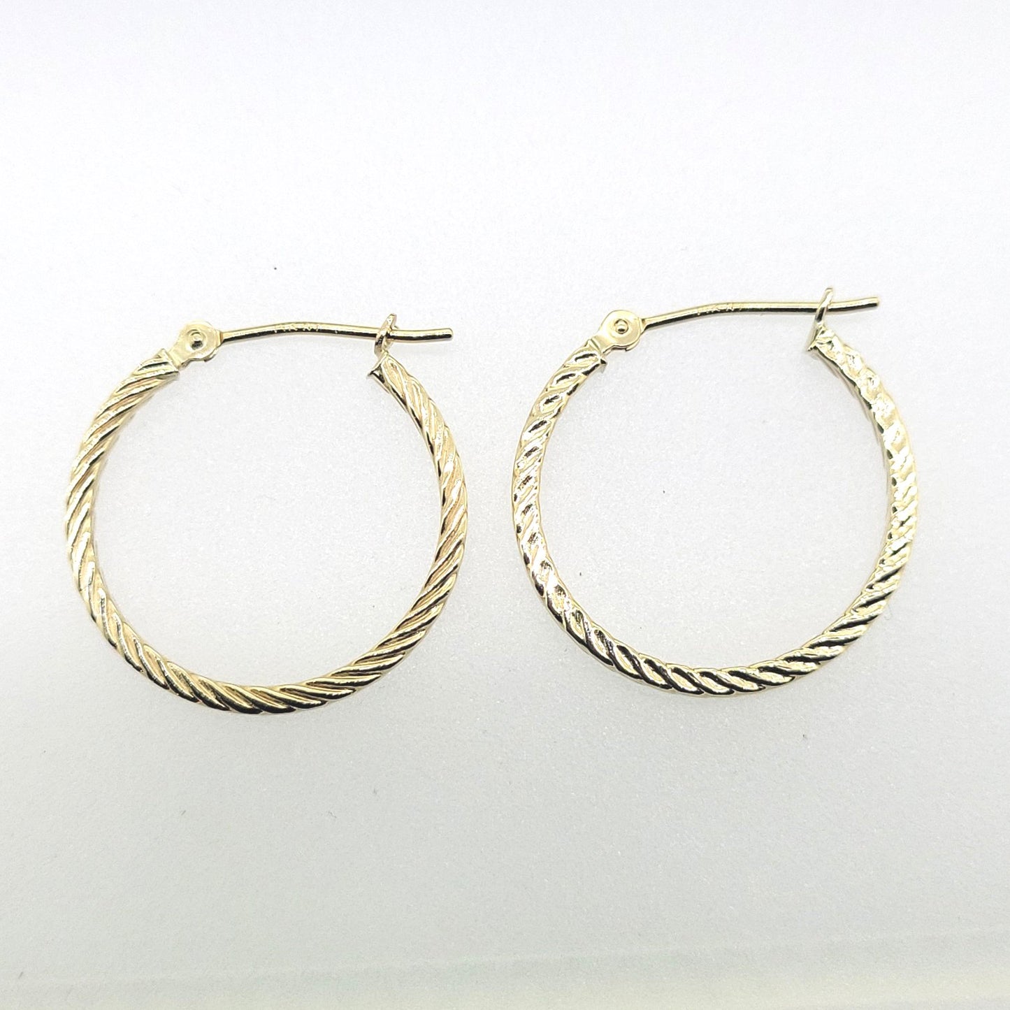 Yellow Gold Hoop Earring