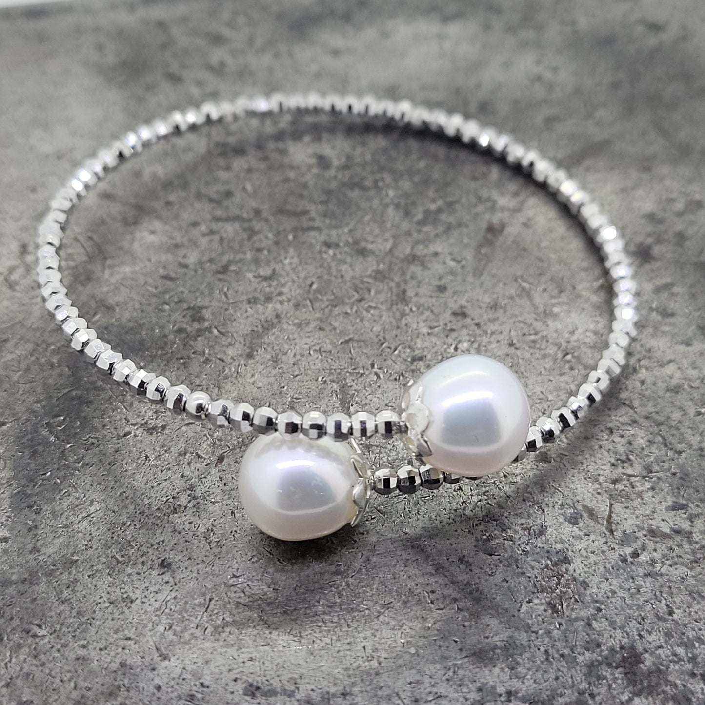 Sterling Pearl Bracelet