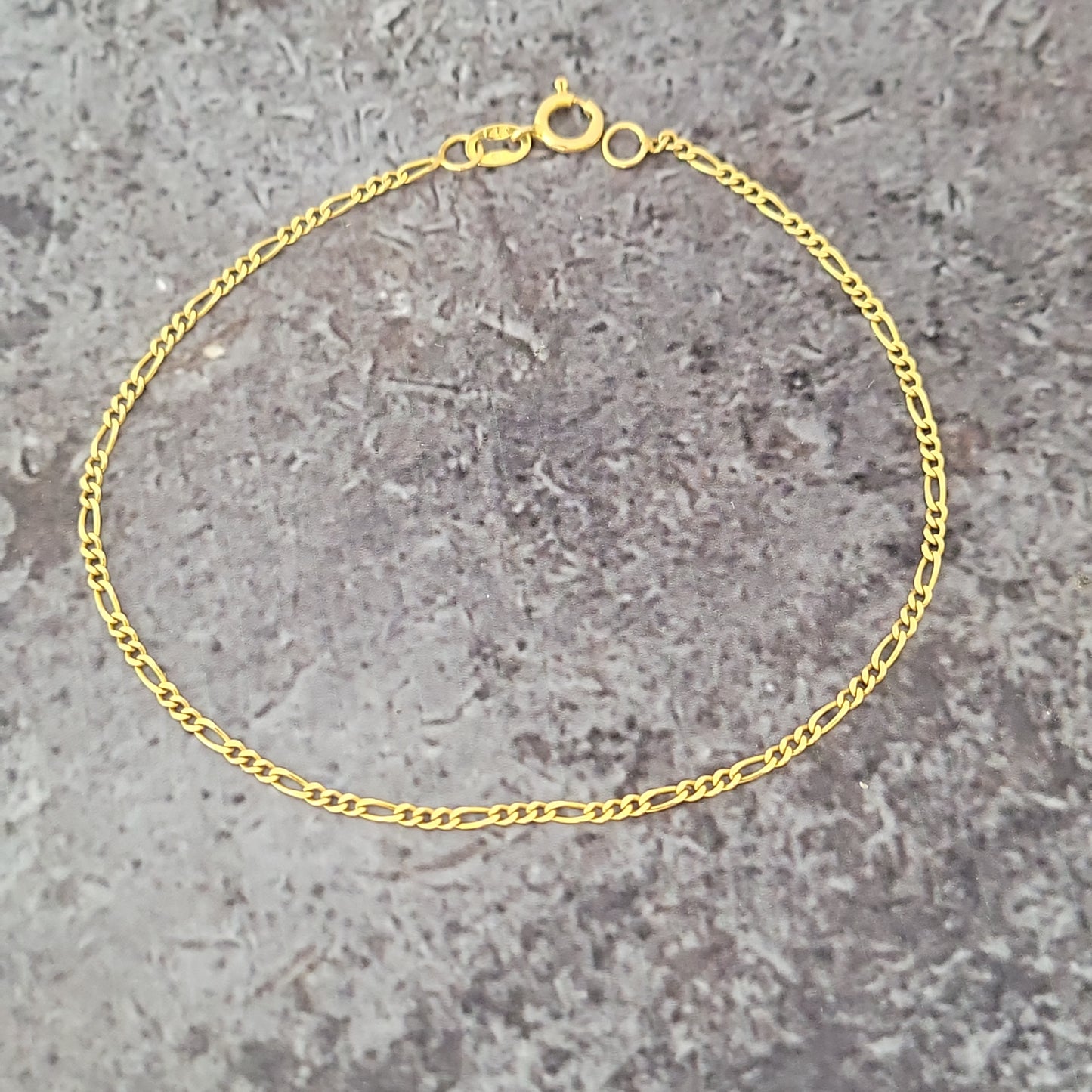 14k Figaro Bracelet