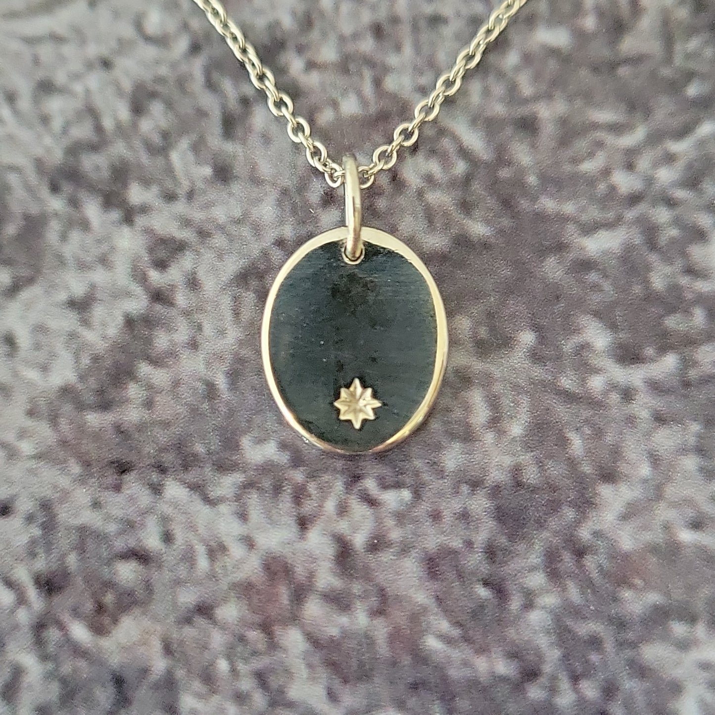 14k Oval Pendant