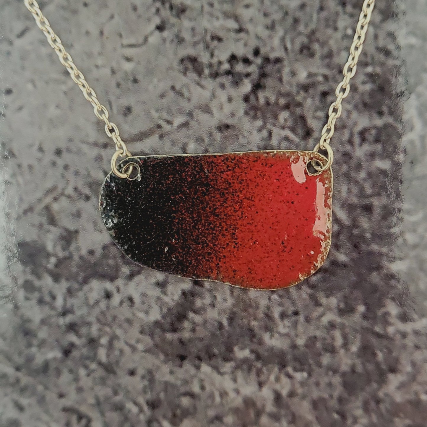 Sterling Enamel Necklace