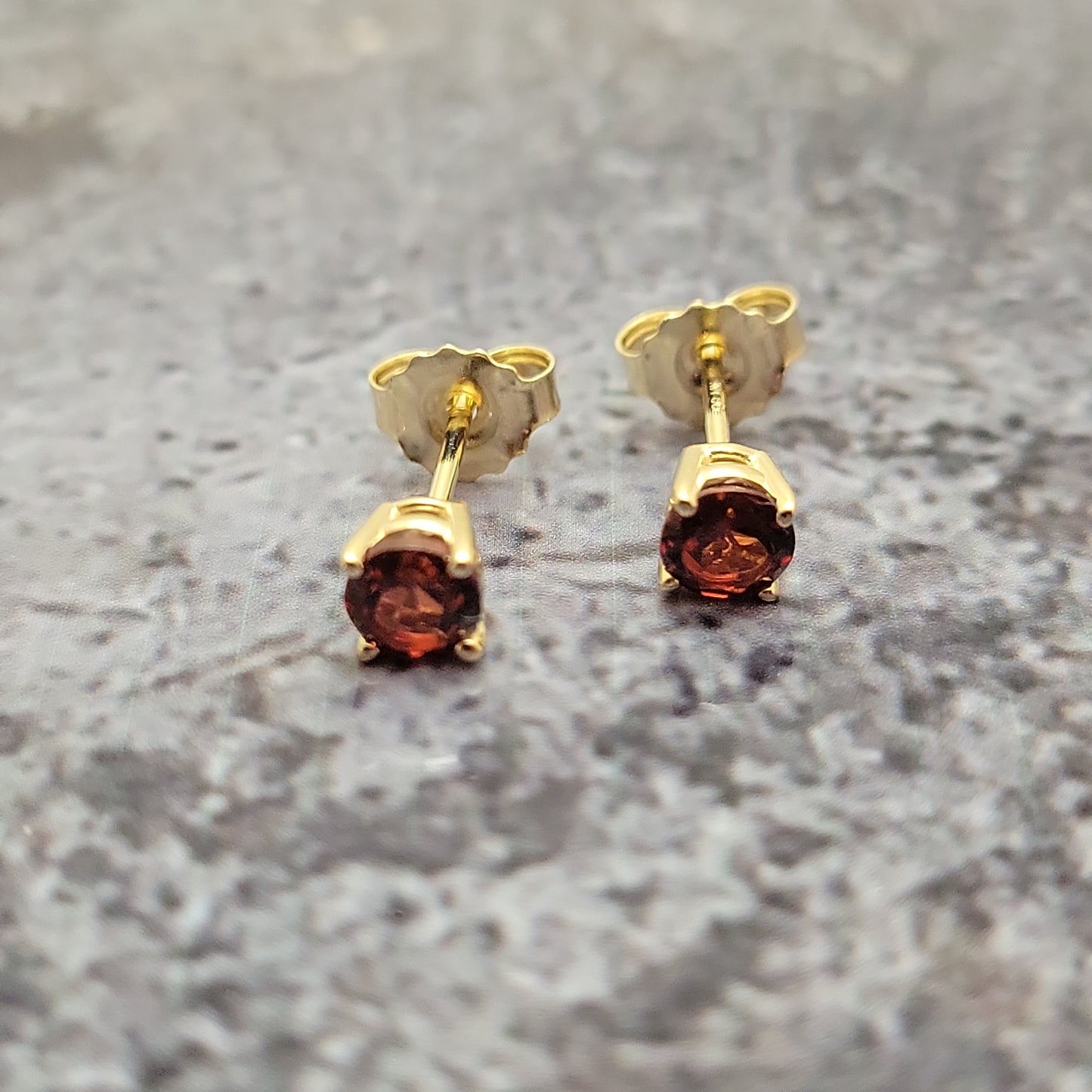 Garnet Stud Earrings