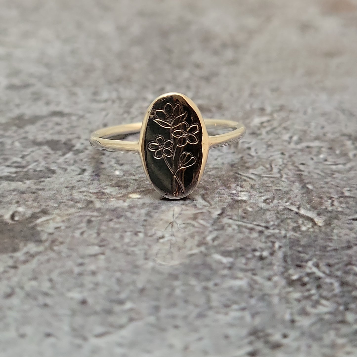 SS Flower Ring. Sz 9