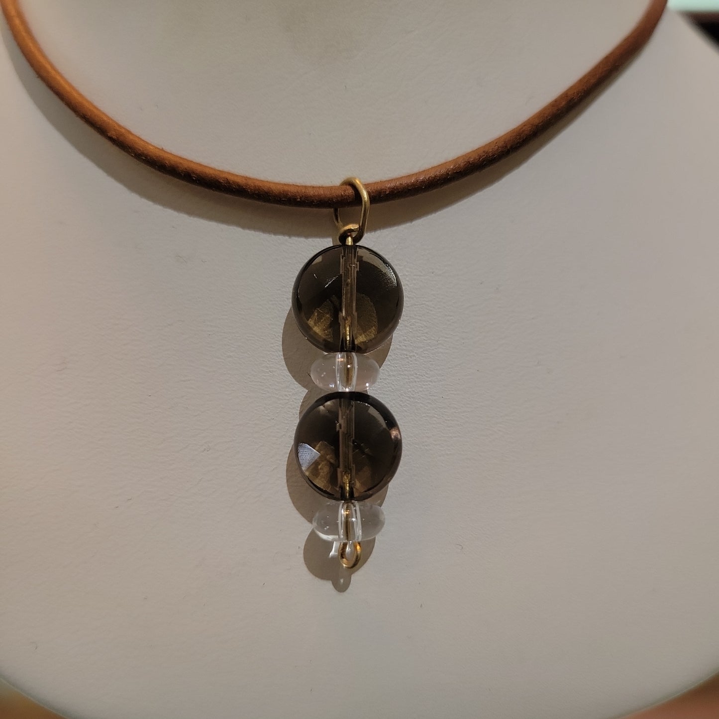 Smokey and Clear Quartz Necklace