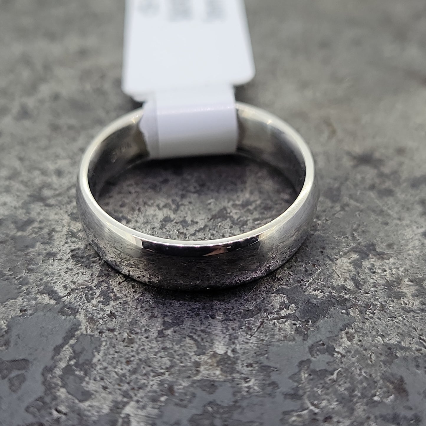 5mm White Gold Band Sz. 7