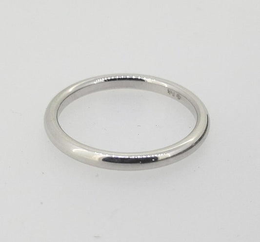 2.5mm White Gold Band Sz 11