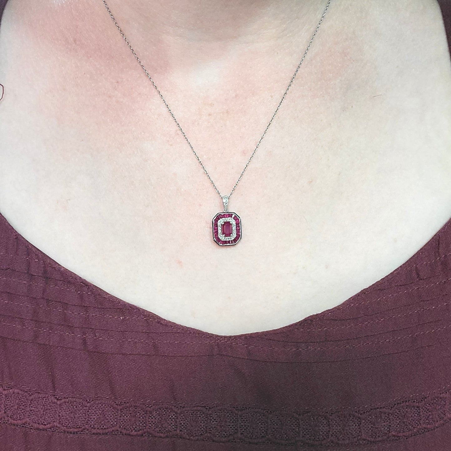 Ruby and Diamond Necklace
