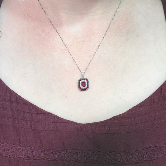 Ruby and Diamond Necklace