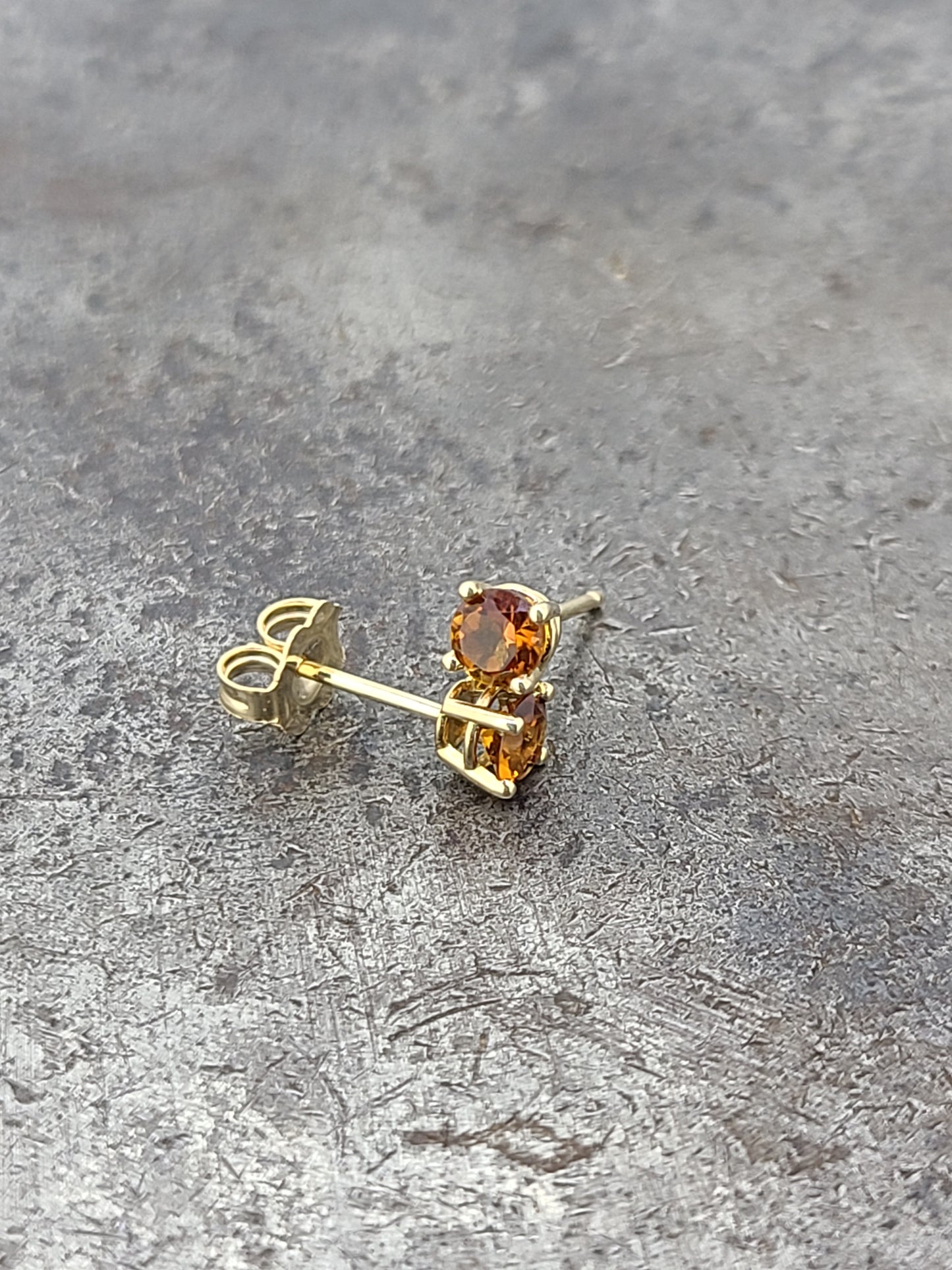 Citrine Stud Earrings