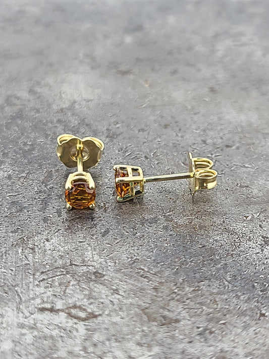 Citrine Stud Earrings