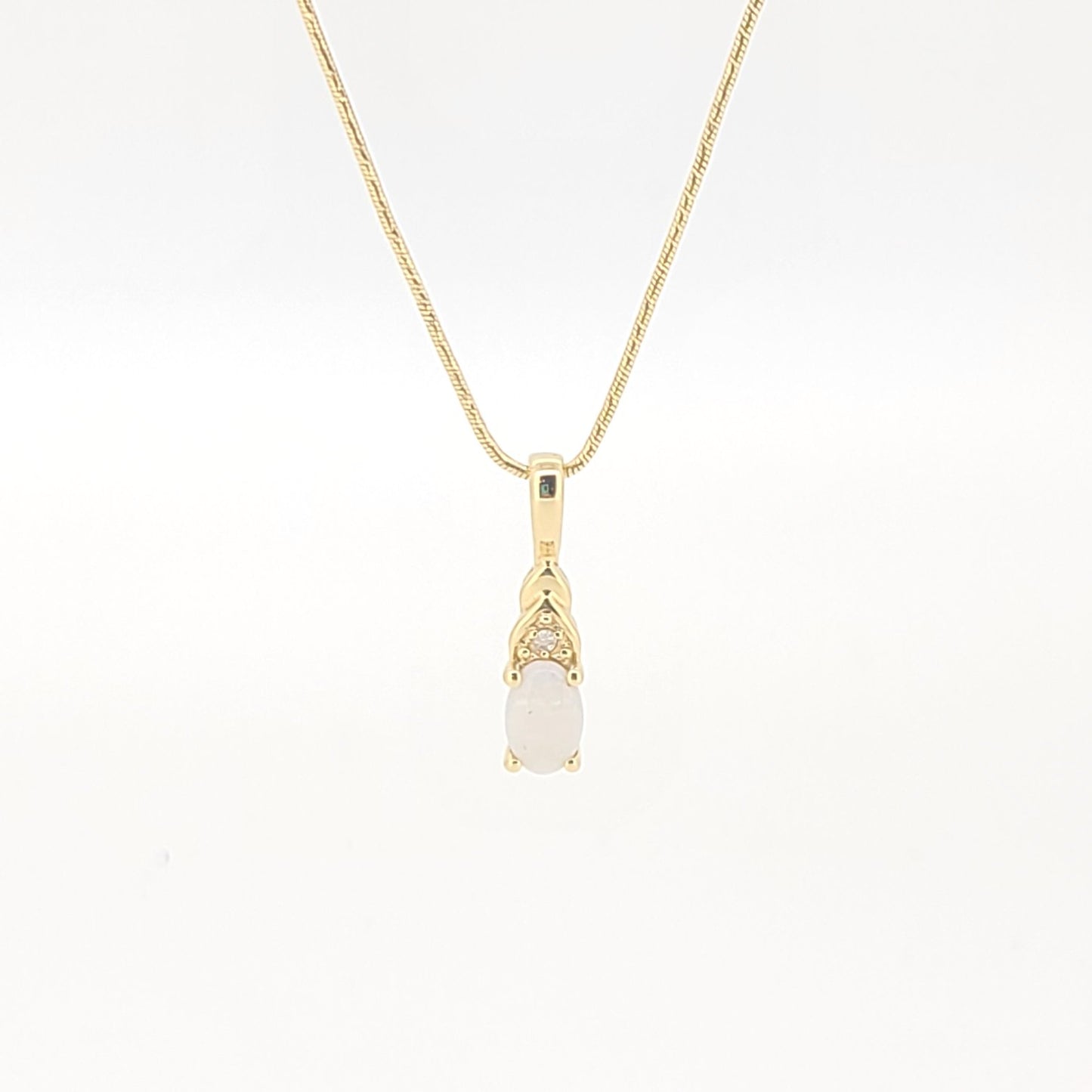 Opal and Diamond Pendant Only