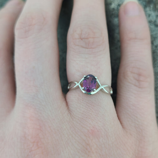 Rhodolite Garnet Ring