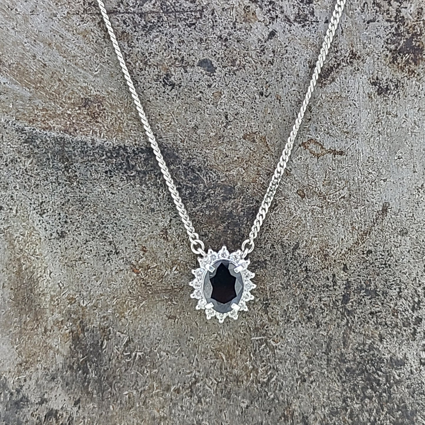 Sapphire and Diamond Necklace