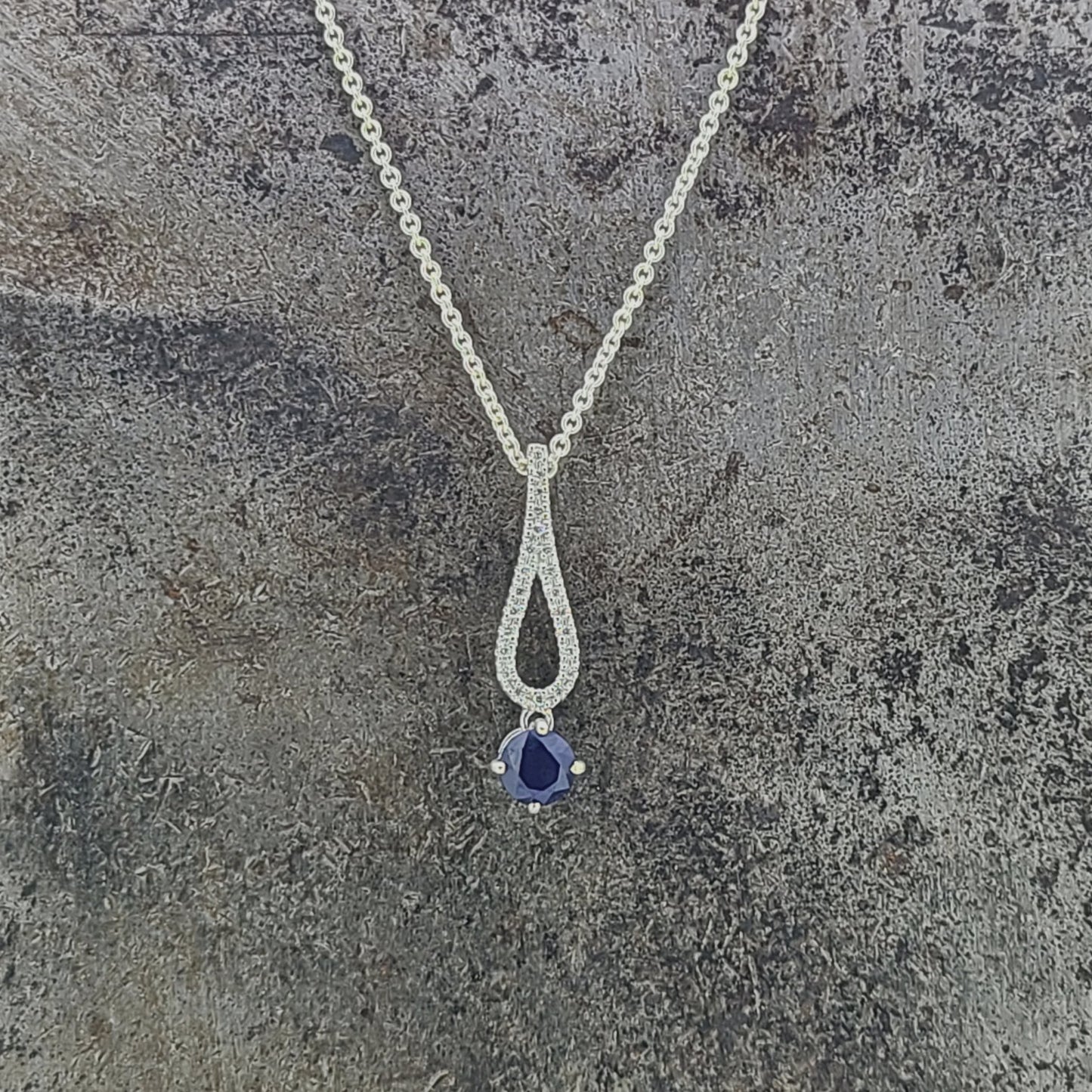 Sapphire and Diamond Pendant