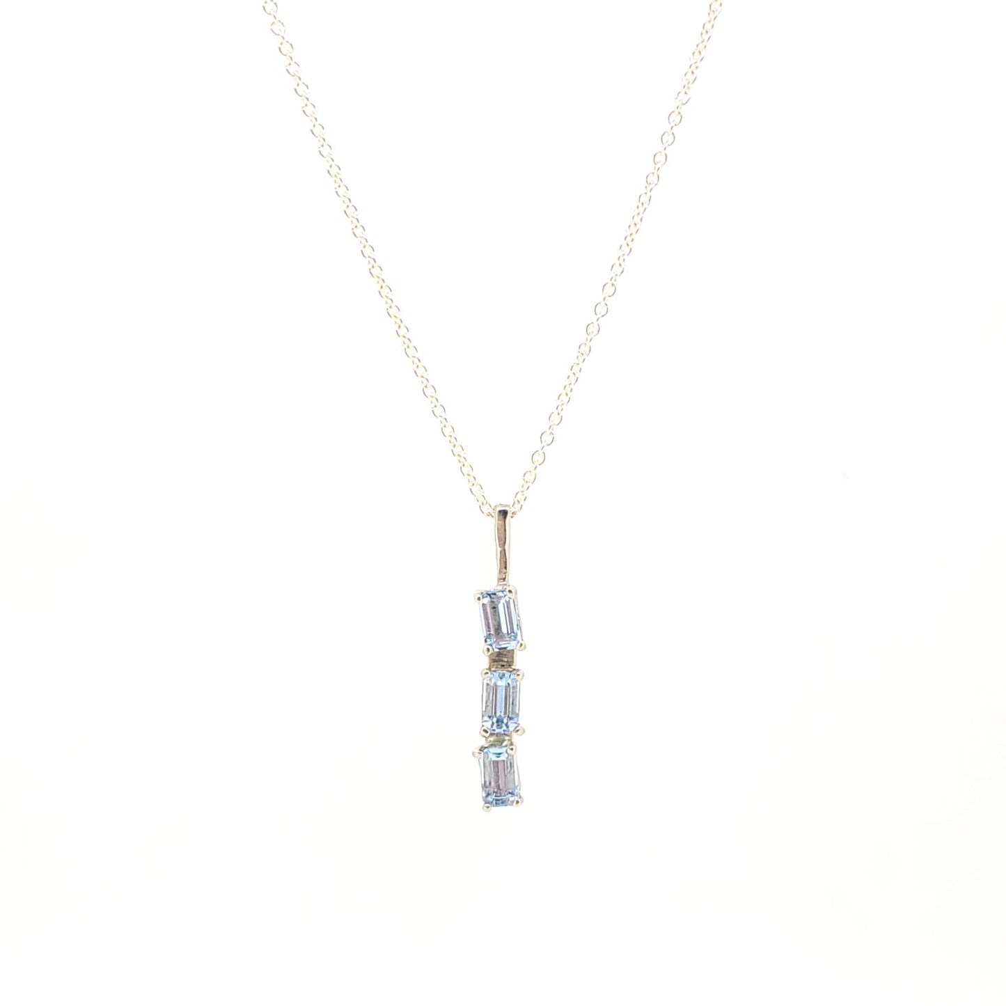 Handmade Aqua 3 Teir Pendant
