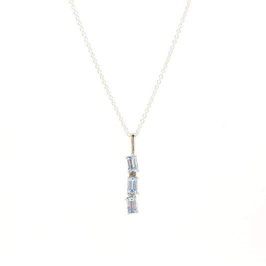 Handmade Aqua 3 Teir Pendant