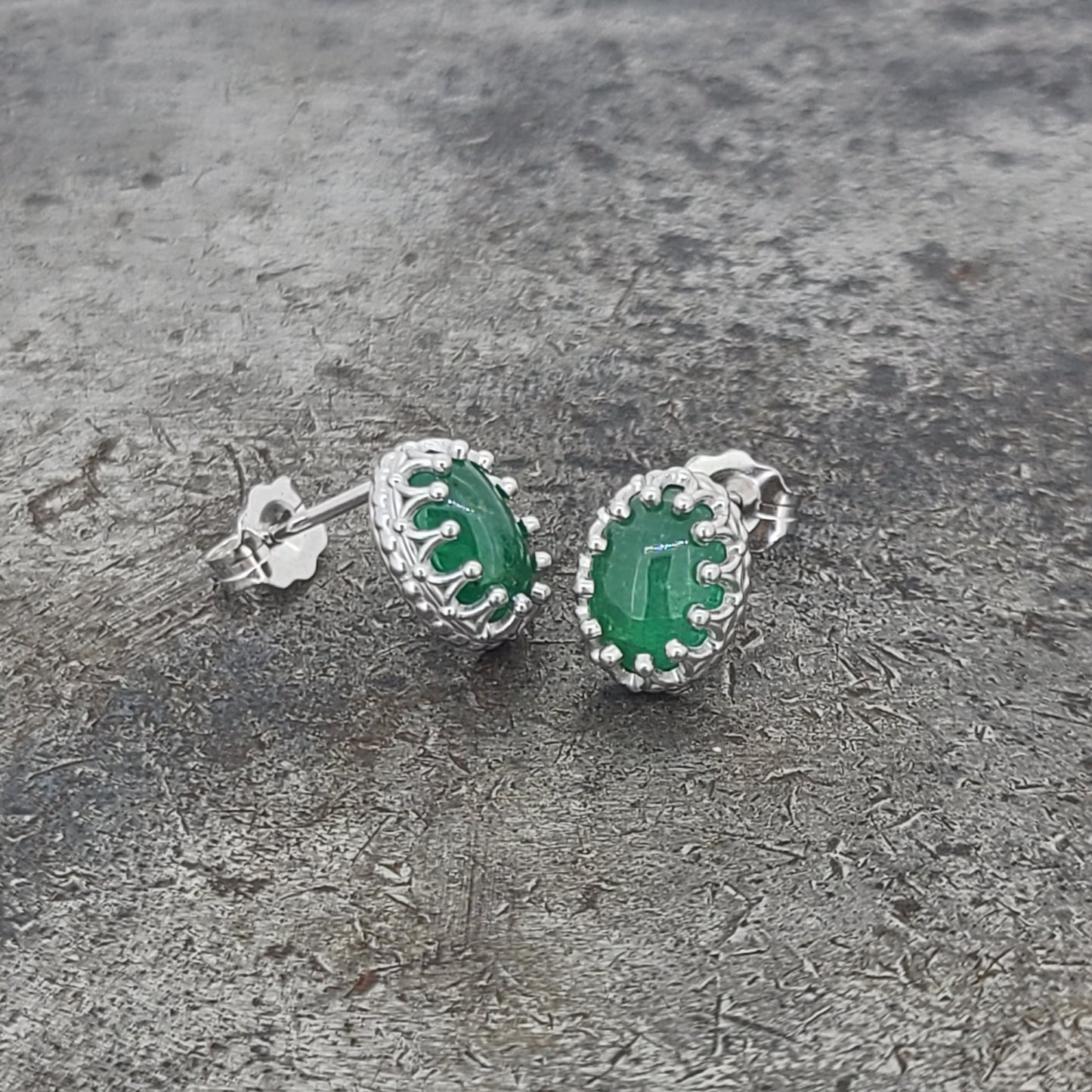 Emerald Stud Earrings