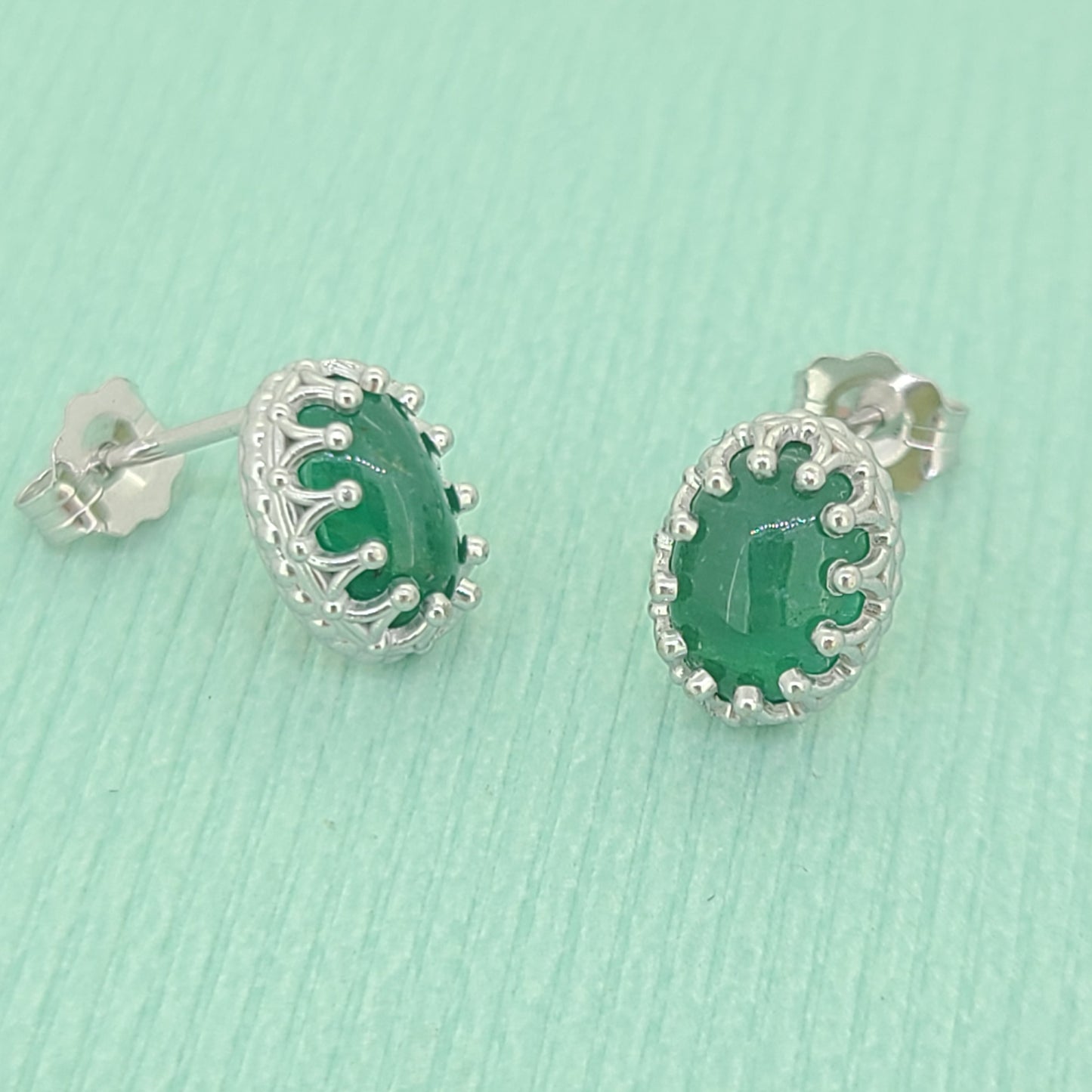 Emerald Stud Earrings