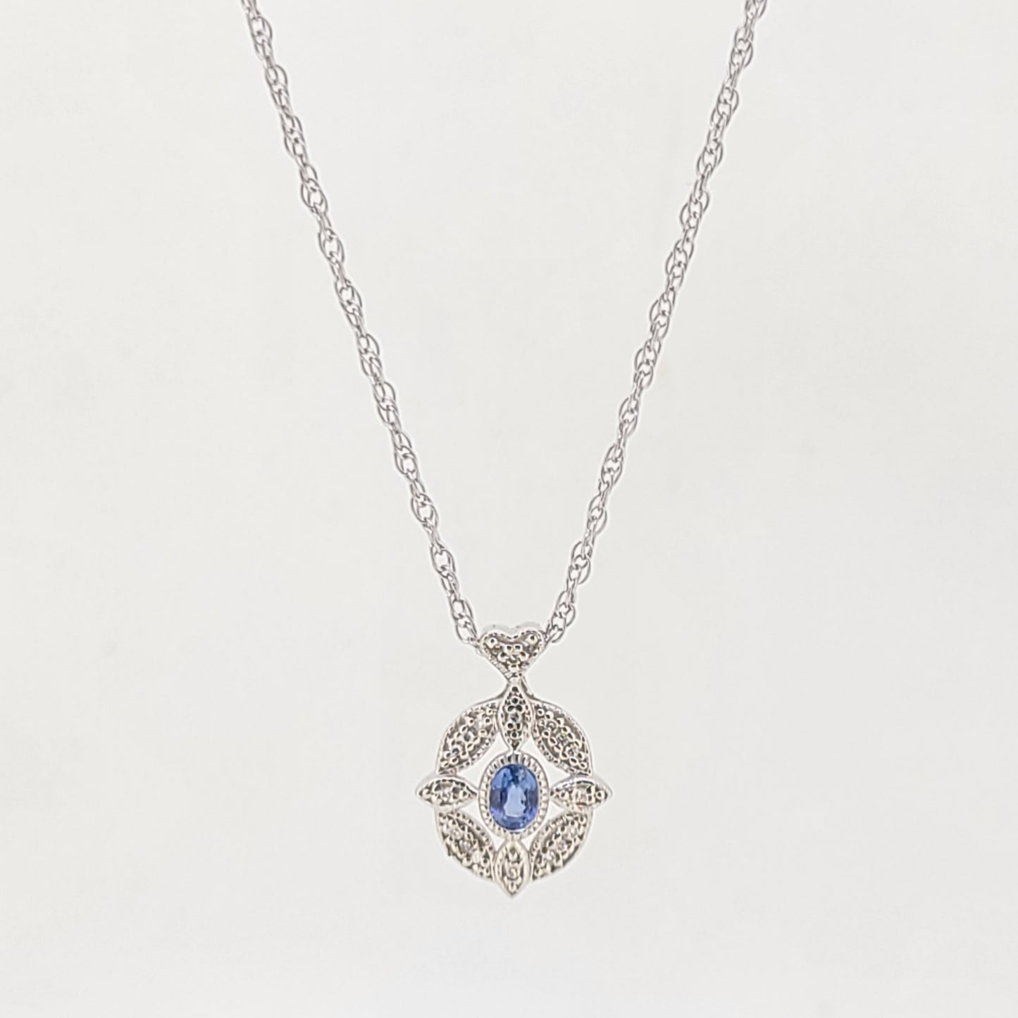 Sapphire and Diamond Pendant