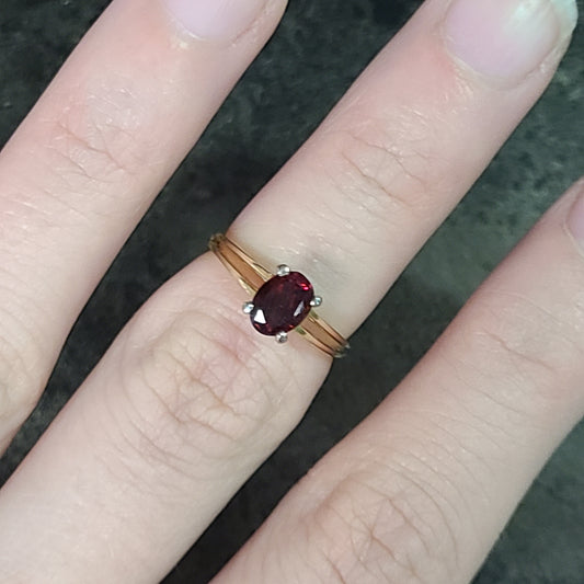 14k Garnet Ring