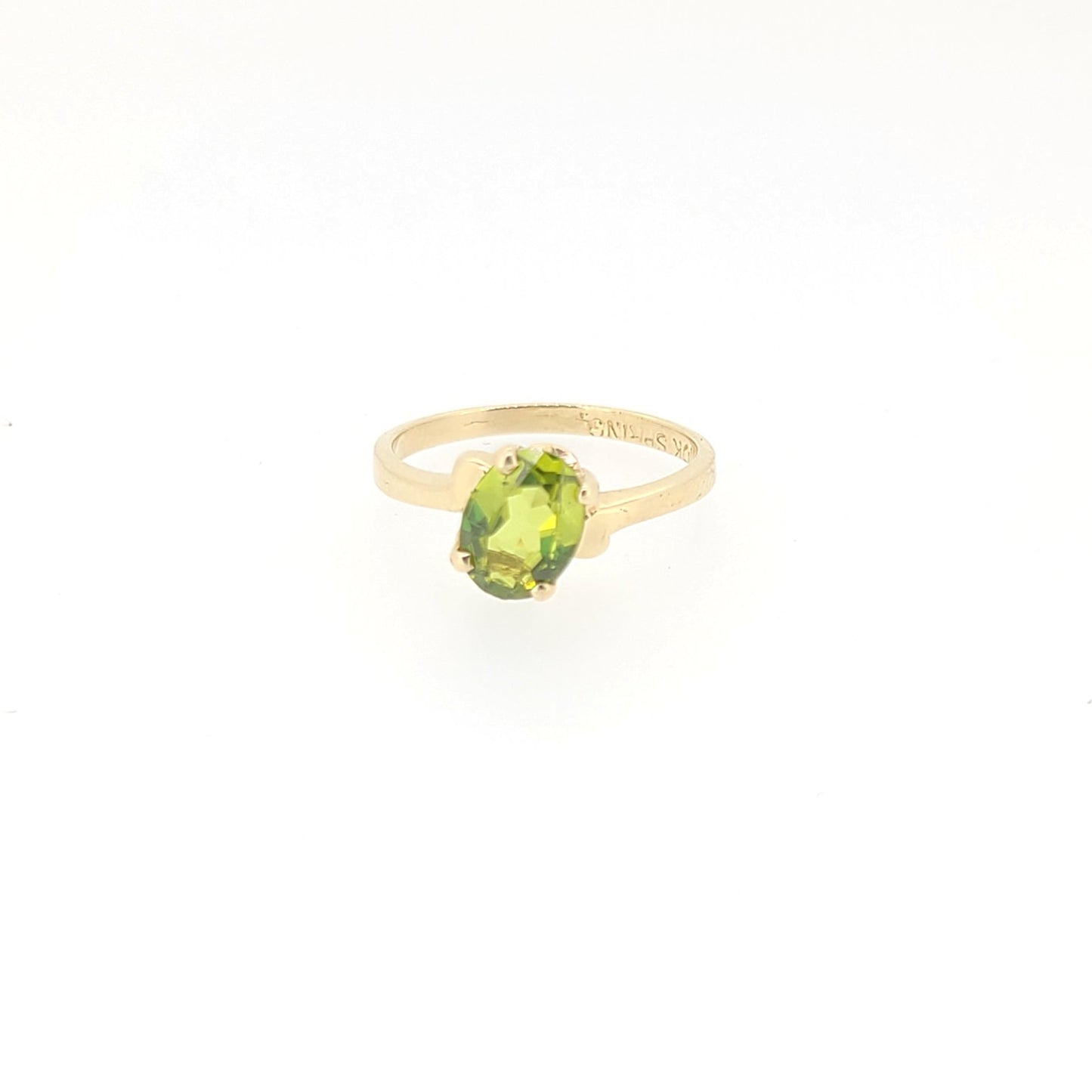 10k Peridot Ring