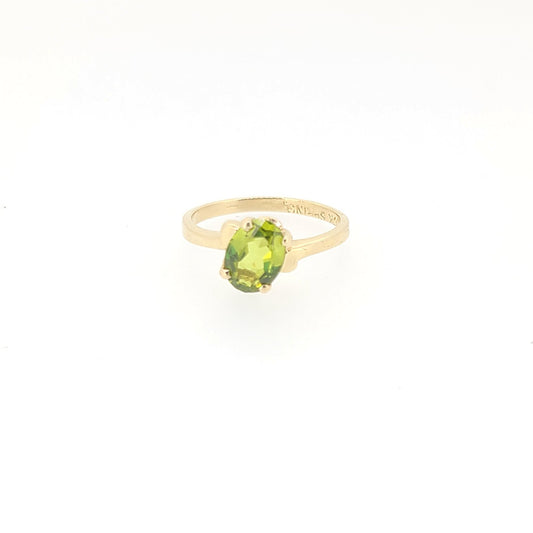 10k Peridot Ring