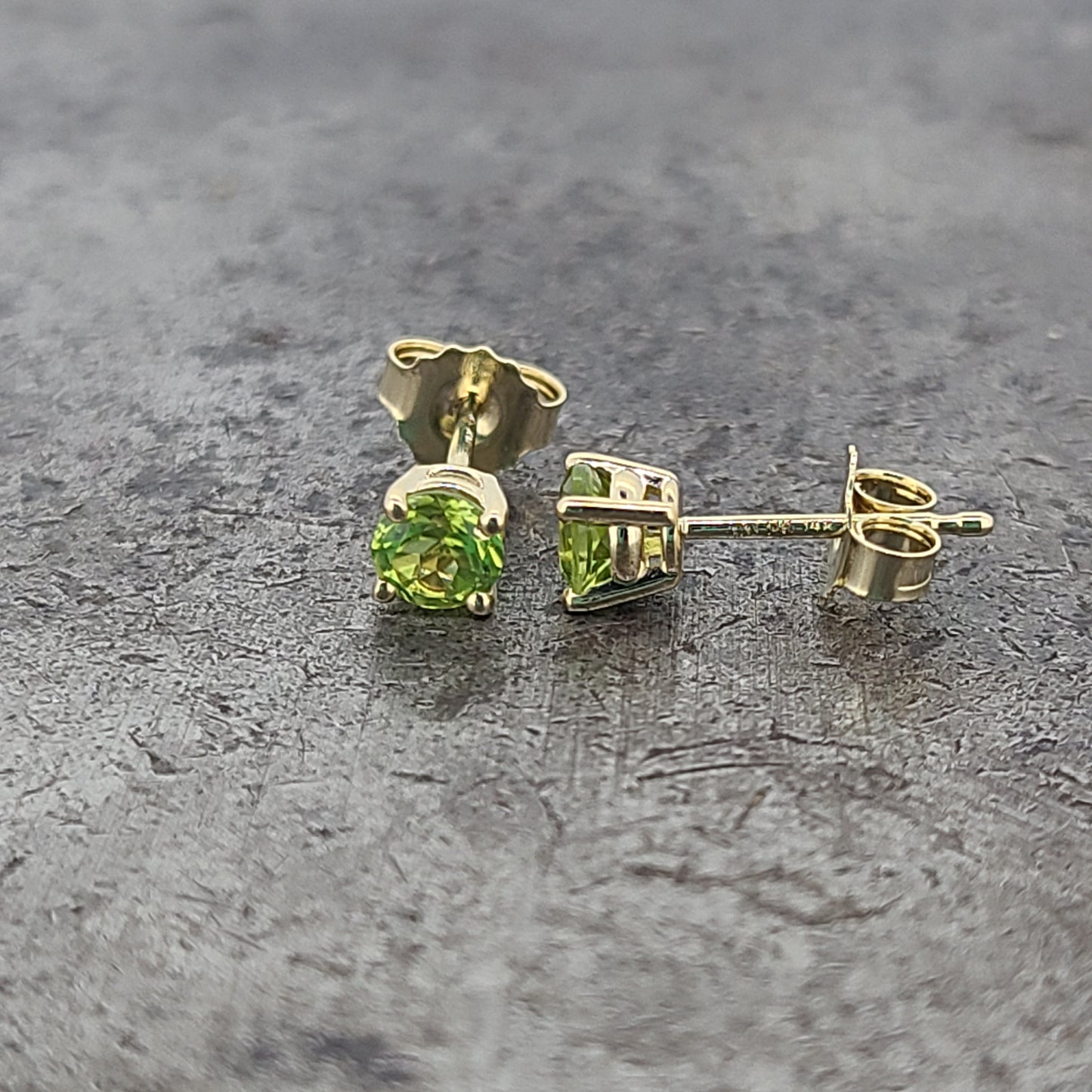 Peridot Stud Earrings