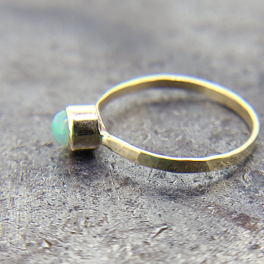 Handmade Ethiopian Opal Ring