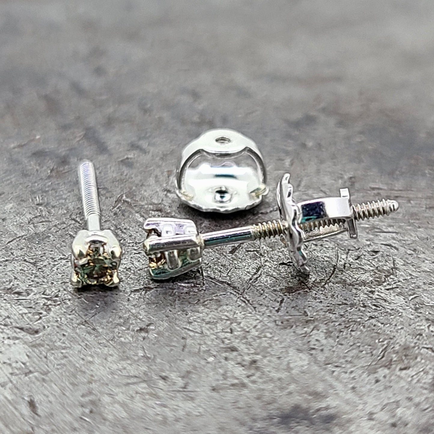 0.10ct Champagne Diamond Studs