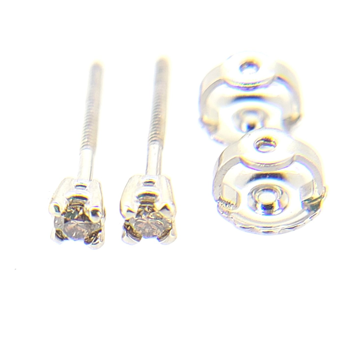 0.10ct Champagne Diamond Studs