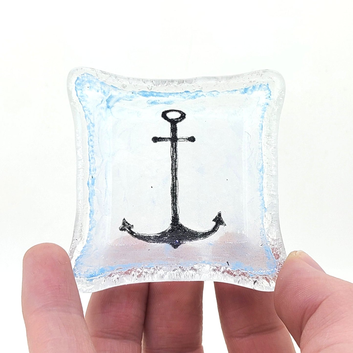 Fused Glass Anchor Dish