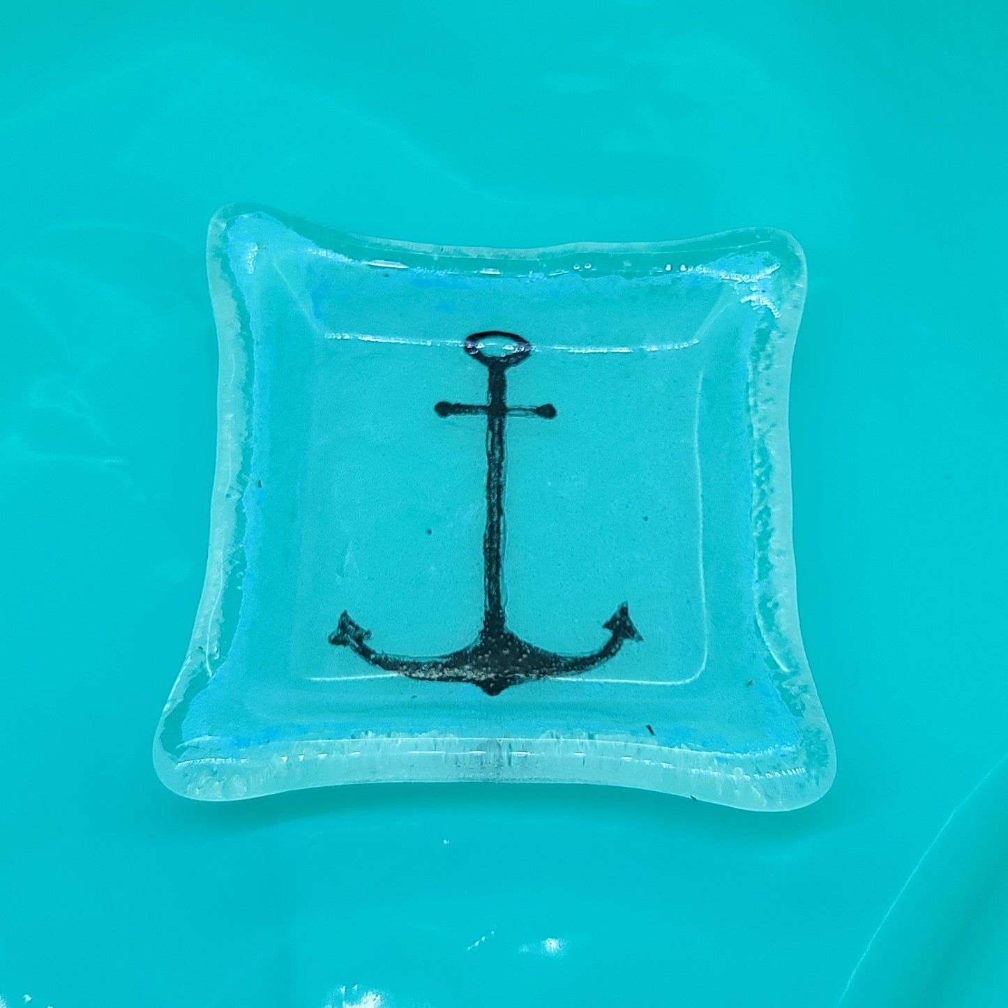 Fused Glass Anchor Dish